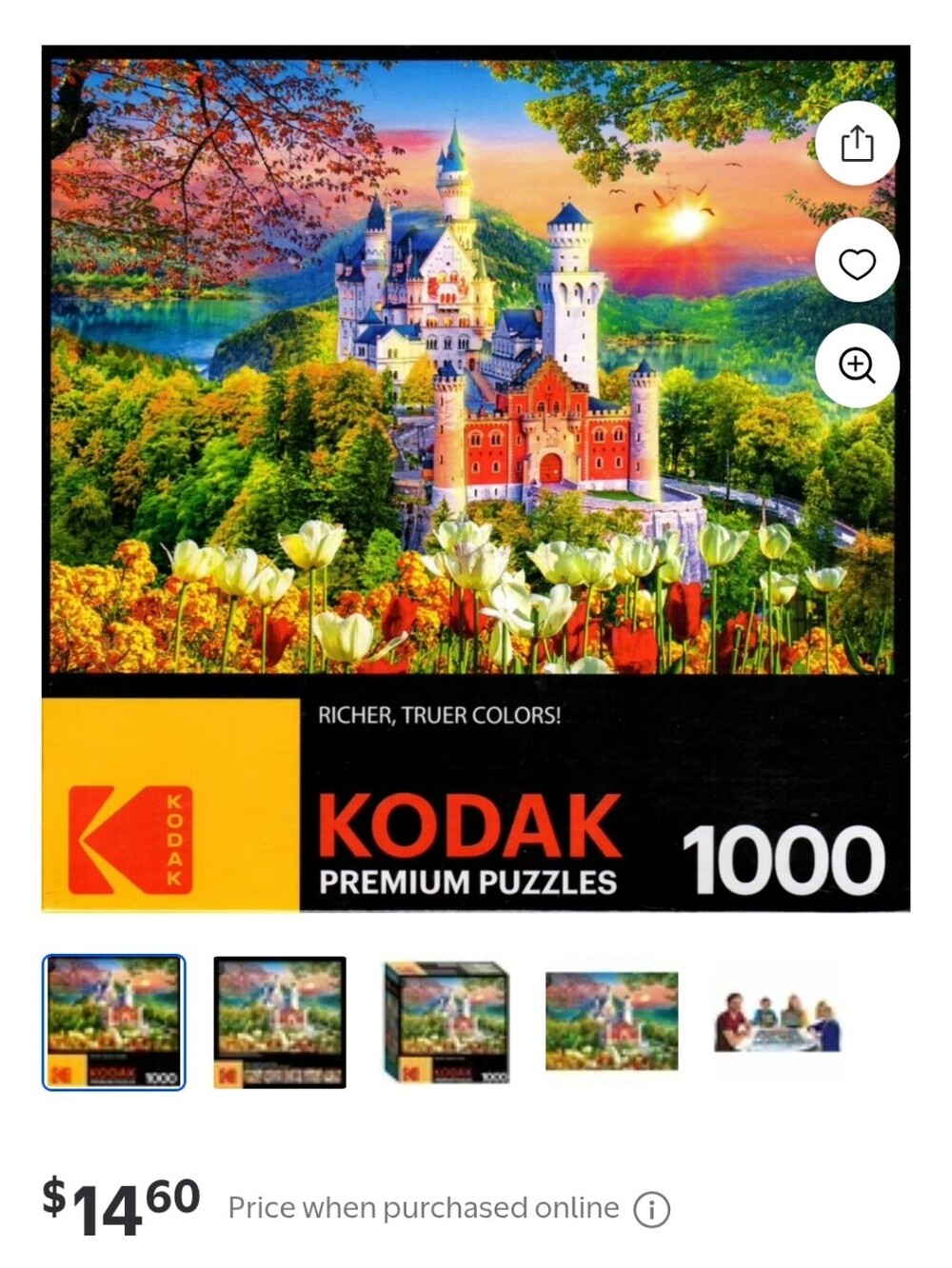 Like New Kodak 1000p Castle Puzzle
